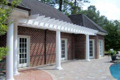 Pre Designed Attached Fiberglass Pergola #4